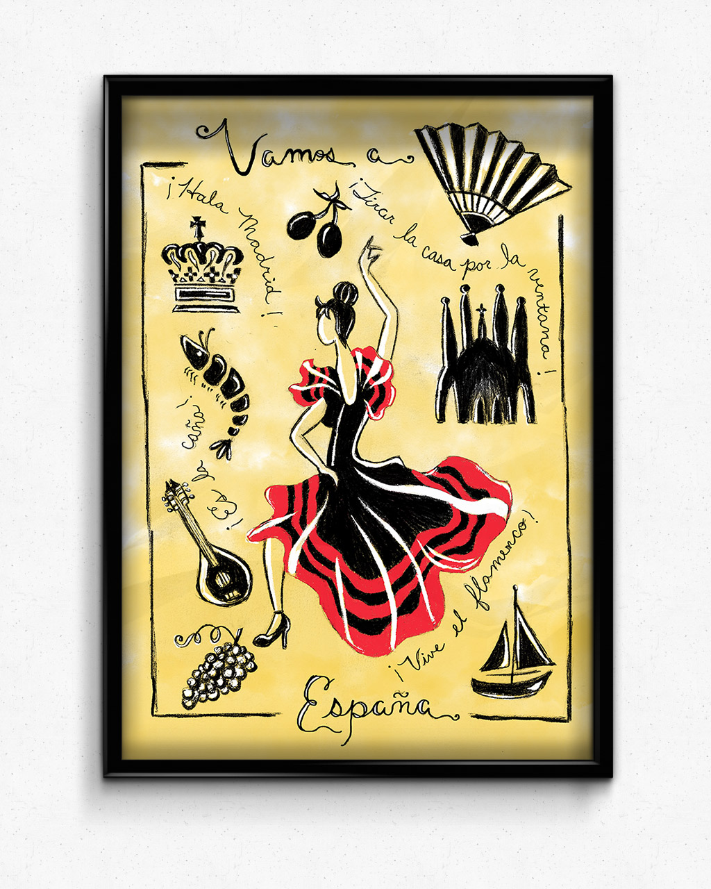 Spain Travel Poster